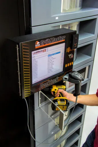 cribMaster proStock pulling drill from locker